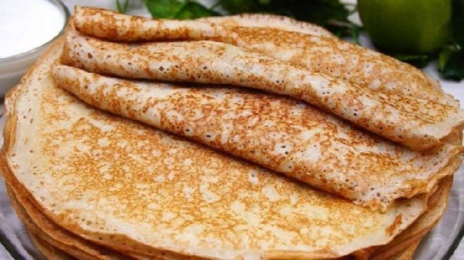 Thick fluffy pancakes on kefir with holes - 3 step by step recipes