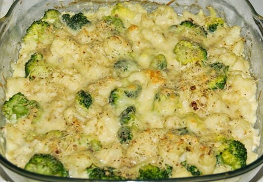 Cauliflower casserole for children