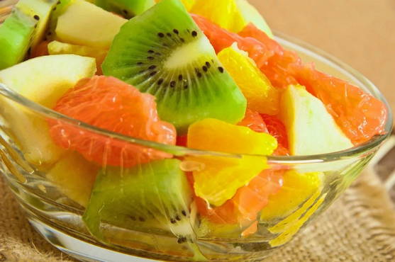 Exotic salad with pineapple