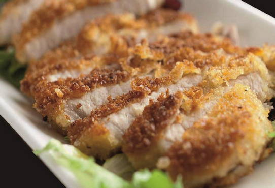 Breaded pork chops