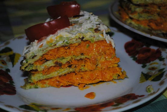 Vegetable zucchini cake