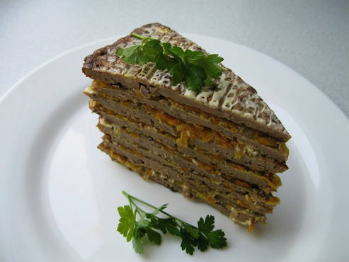 Veal liver cake