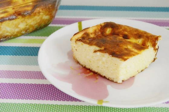 Oven cottage cheese casserole