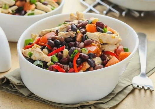 Beans and Chicken Salad