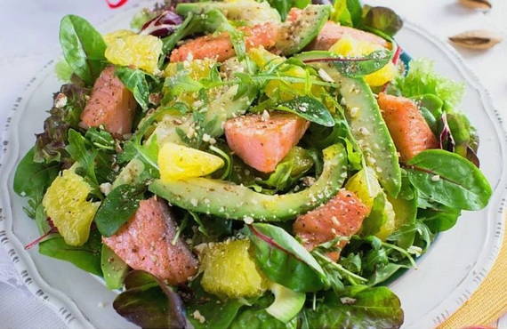 Avocado Salmon Salad