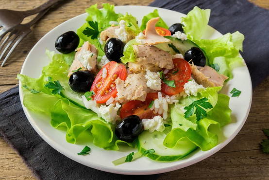 Tuna and feta salad
