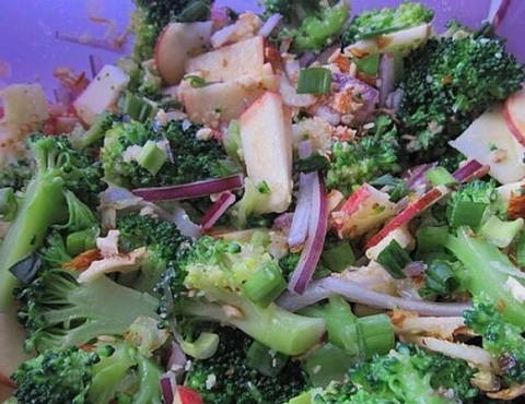 Broccoli and apple salad