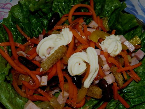 PP salad with beans