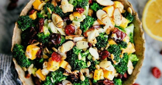 Broccoli and cranberry salad