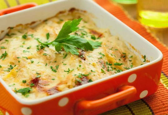 Potato casserole with vegetables
