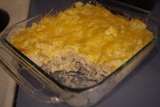 Potato casserole with meat