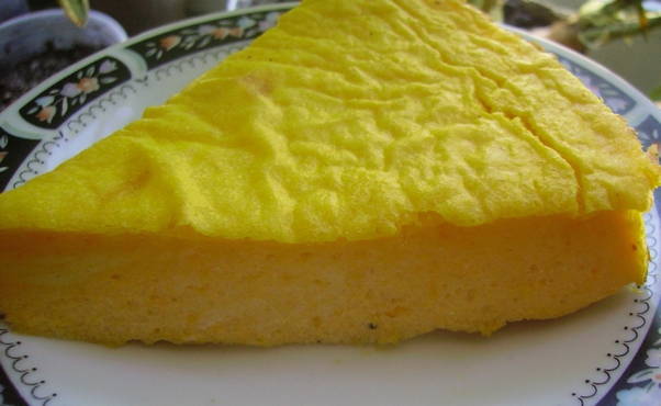 Cottage cheese casserole with pumpkin without semolina