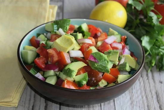 Vegetable avocado salad