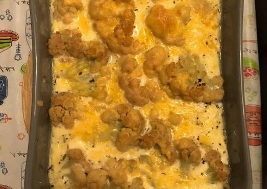 Cauliflower casserole with chicken