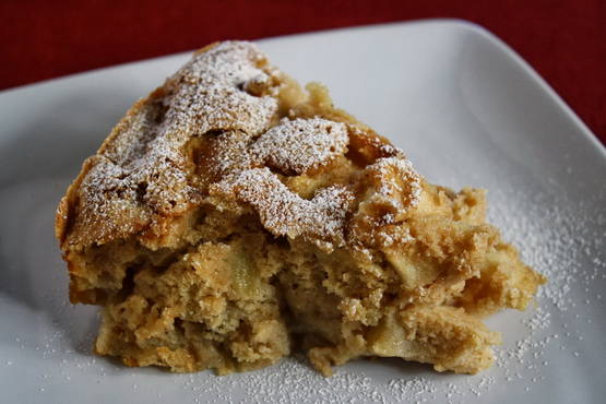 Buckwheat charlotte with apples