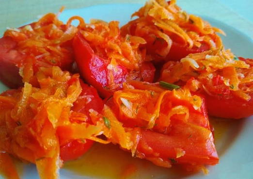 Korean tomatoes with carrots