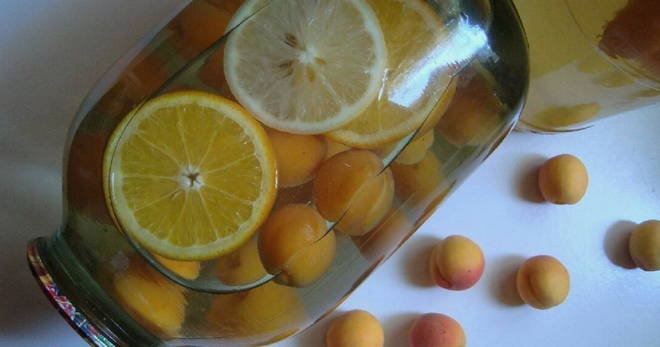 Fanta for the winter from apricot, orange and lemon