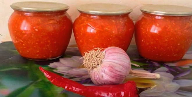 Adjika tomato classic recipe