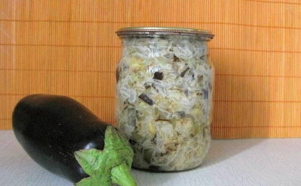 Eggplant for the winter with mayonnaise