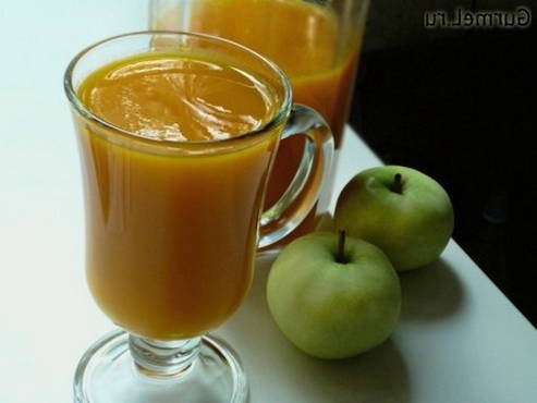 Carrot juice with pulp for the winter