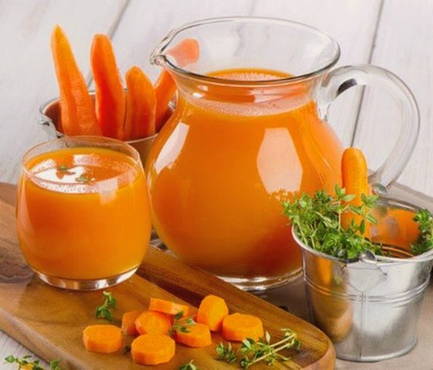 Carrot juice at home for the winter