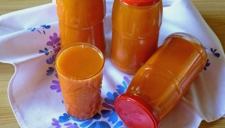 Carrot juice without sugar for the winter