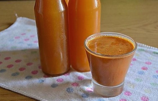 Carrot juice without sterilization for the winter