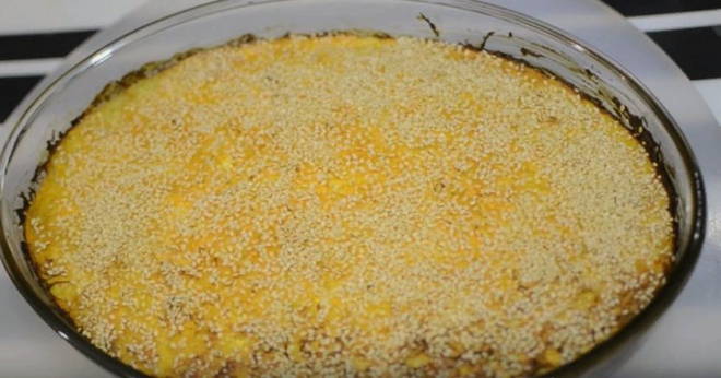 Diet carrot and curd casserole in the oven