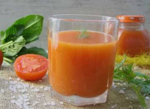 Tomato juice with vinegar for the winter