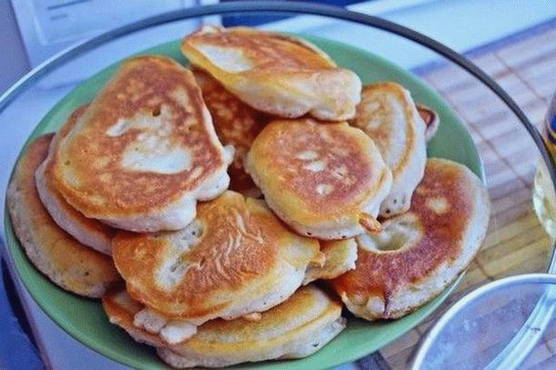 Pancakes with milk without eggs and without yeast