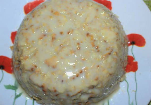 No baked crackers cake with condensed milk