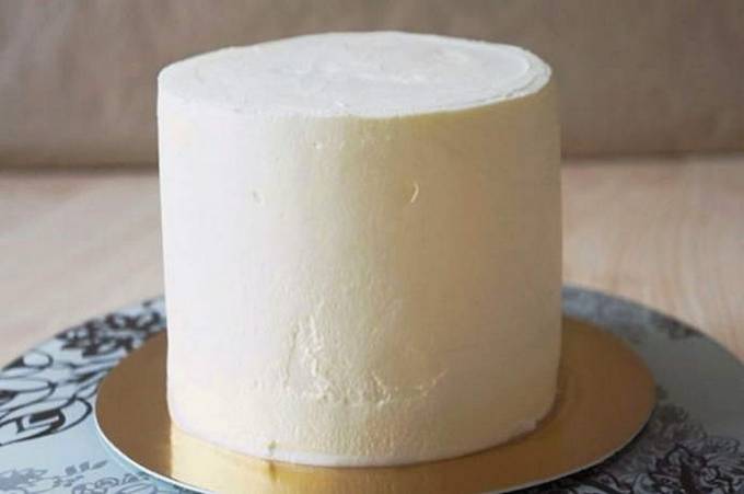 Cream cheese with cream and butter for cake