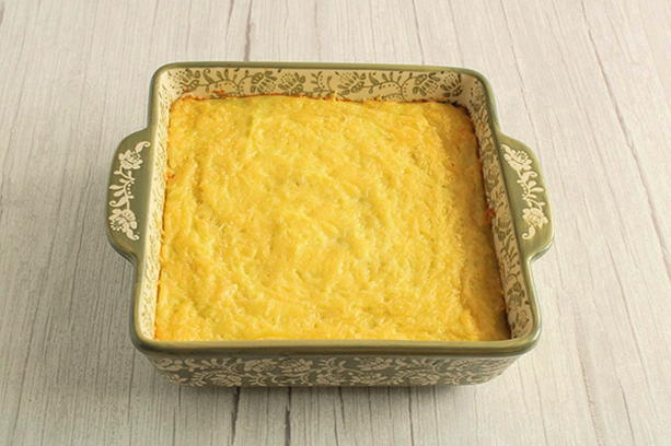 Mashed potato casserole with minced meat and cheese
