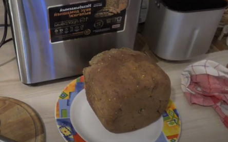 Roggebrood op kefir in een broodbakmachine