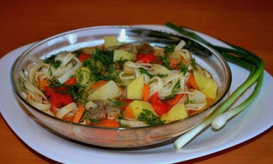 Classic Uzbek beef lagman