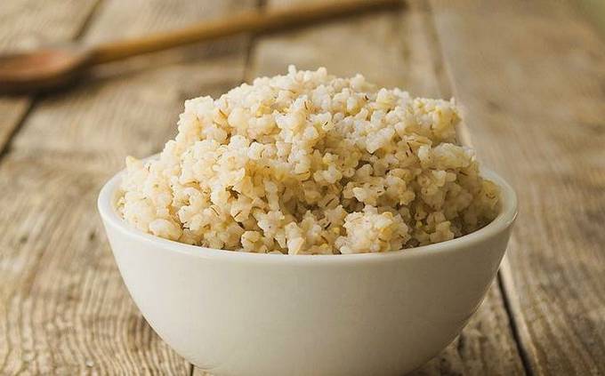 Wheat porridge on the water in a slow cooker