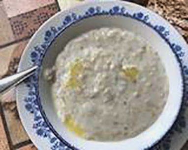 Hercules porridge with milk for 1 portion