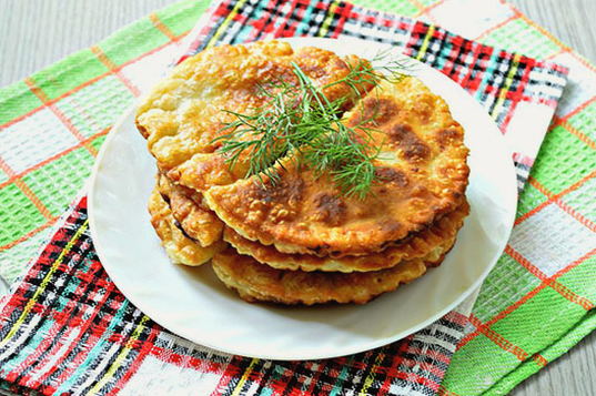 Chebureks made of ready-made dough from Magnet