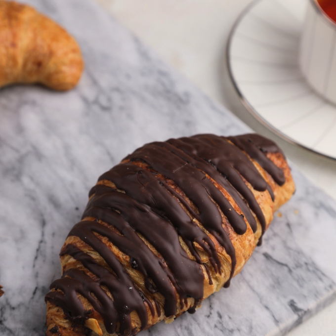 Croissants from ready-made puff yeast dough