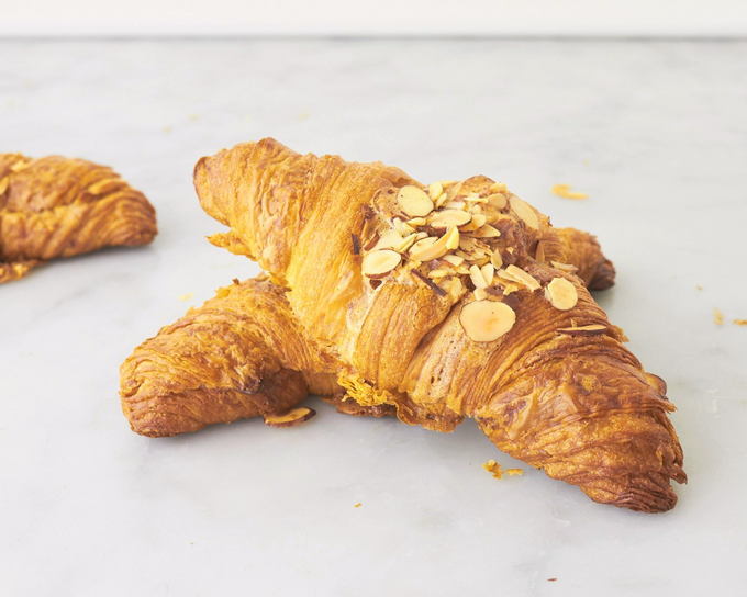 Croissants with boiled condensed milk