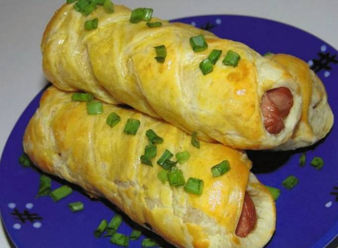 Saucisses à la queue de cochon en pâte feuilletée