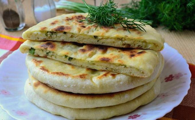 Cheese cakes on kefir in a pan