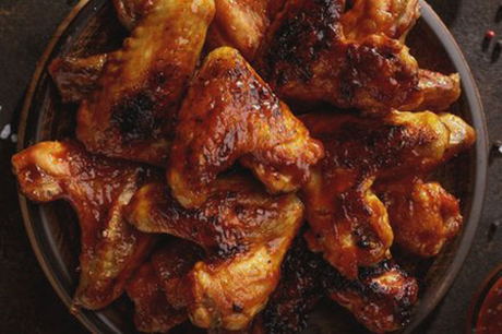 Oven crispy BBQ wings