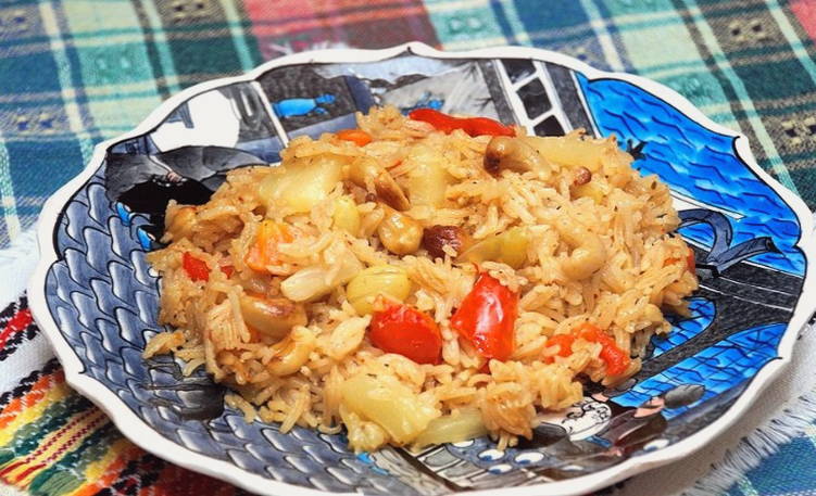 Pilaf with vegetables without meat