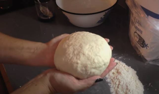 Dough for manti without eggs with vegetable oil