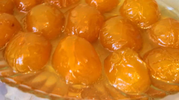 Azerbaijani apricot jam with seeds