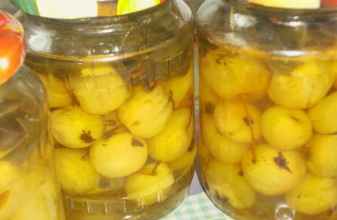 Ranetki compote with citric acid for the winter