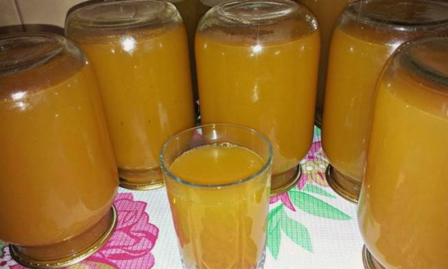 Ranetka juice with citric acid for the winter