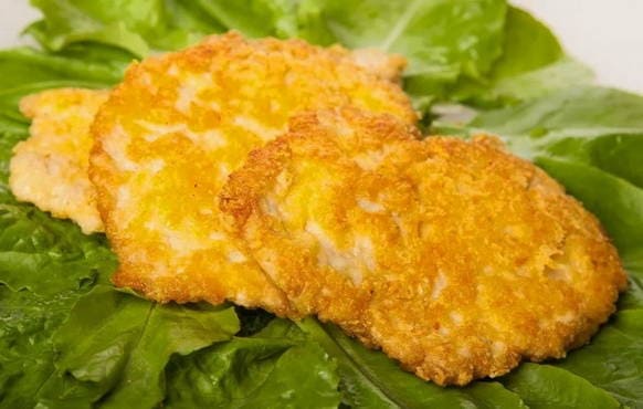 Chicken chops with cheese