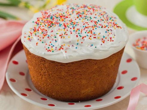 Easter cake with cottage cheese without yeast